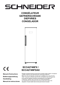 Mode d’emploi Schneider SCCA274NFX Congélateur