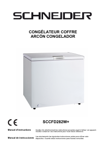 Mode d’emploi Schneider SCCFD282W+ Congélateur