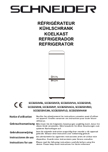 Handleiding Schneider SCCB250VHAW Koel-vries combinatie