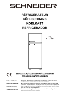 Mode d’emploi Schneider SCDD211FJGN Réfrigérateur combiné