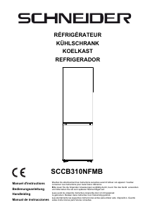 Mode d’emploi Schneider SCCB310NFMB Réfrigérateur combiné