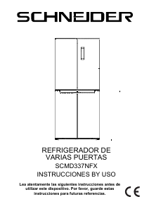 Manual de uso Schneider SCMD337NFX Frigorífico combinado