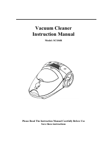 Manual Sanyo SC-184R Vacuum Cleaner