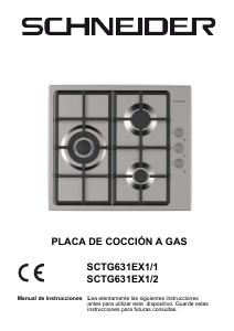 Manual de uso Schneider SCTG631EX1/2 Placa