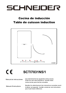 Mode d’emploi Schneider SCTI7031N5/1 Table de cuisson