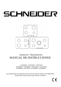 Manual de uso Schneider SCTG741ICN Placa