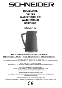 Manual de uso Schneider SCKEN17G Hervidor