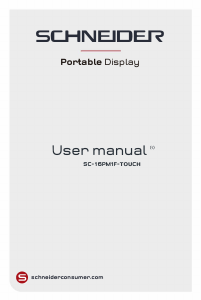 Handleiding Schneider SC-16PM1F-TOUCH LCD monitor