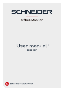 Manual Schneider SC26-M1F LCD Monitor