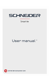 Manual de uso Schneider SC-LED50SC400ATV Televisor de LED
