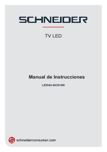Manual de uso Schneider LED43-SC610K Televisor de LED