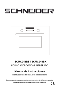 Manual de uso Schneider SCMC245BS Microondas