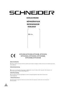 Manual de uso Schneider SCTT115VCR Refrigerador