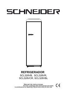 Manual de uso Schneider SCL328VCR Refrigerador