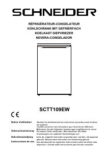 Manual de uso Schneider SCTT109W Refrigerador