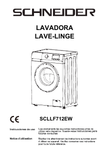 Mode d’emploi Schneider SCLLF712EW Lave-linge