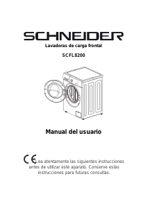 Manual de uso Schneider SCFL8200 Lavadora
