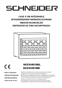 Handleiding Schneider SCCVI451BK Wijnklimaatkast