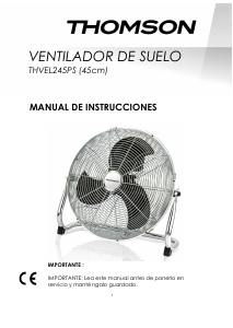 Manual de uso Thomson THVEL245PS Ventilador