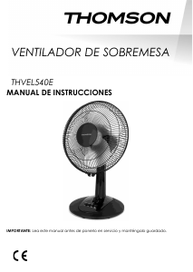 Manual de uso Thomson THVEL540E Ventilador