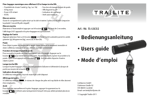 Mode d’emploi Trailite TL-LSC02 Pèse bagages