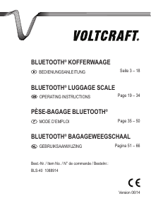 Handleiding Voltcraft BLS-40 Kofferweegschaal