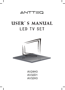 Manuale Antteq AV24H3 LED televisore