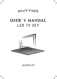 Manuale Antteq AV42F3 LED televisore