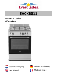 Mode d’emploi Everglades EVCK6011 Cuisinière