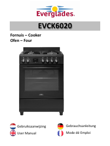 Mode d’emploi Everglades EVCK6020 Cuisinière