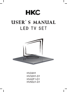 Manual HKC HV32H1-D1 LED Television