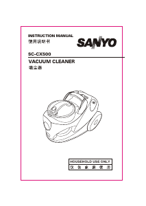 Manual Sanyo SC-CX500 Vacuum Cleaner