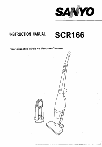 Manual Sanyo SC-R166 Vacuum Cleaner