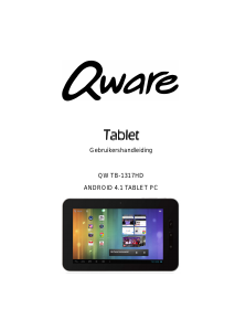 Handleiding Qware TB-1317 Pro 3 HD Tablet