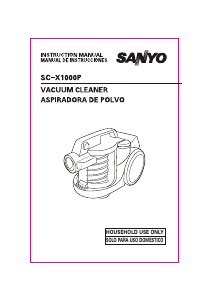 Manual de uso Sanyo SC-X1000P Aspirador