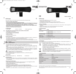 Manual de uso TFA 98.1106 Escala de equipaje