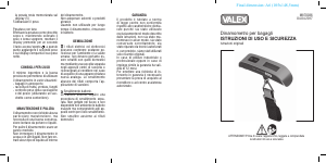 Manuale Valex M870036 Bilancia per valigia