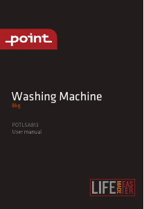 Brugsanvisning Point POTL5A813 Vaskemaskine