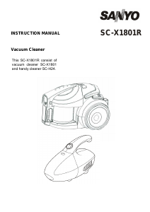 Manual Sanyo SC-X1801R Vacuum Cleaner