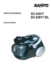 Manual Sanyo SC-X2017 SIL Vacuum Cleaner