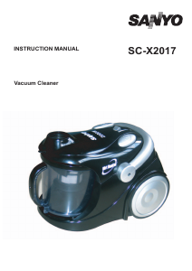 Manual Sanyo SC-X2017 Vacuum Cleaner