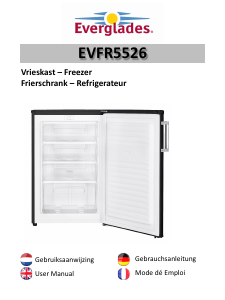 Handleiding Everglades EVFR5526 Vriezer