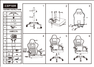 Manual Cepter Ace Scaun de birou