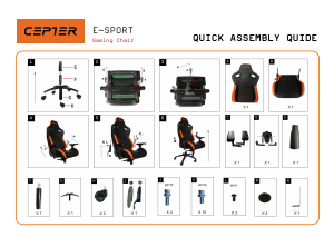 Bruksanvisning Cepter E-Sport Kontorstol