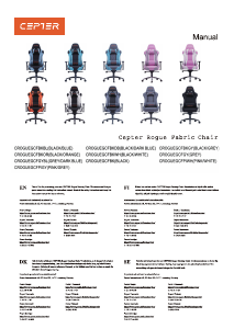 Manual de uso Cepter Rogue Silla de trabajo