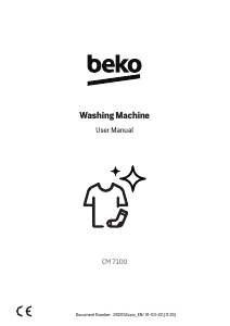 Handleiding BEKO CM 7100 Wasmachine