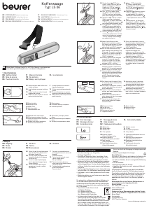 Manual Beurer LS 06 Luggage Scale