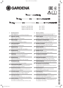 Rokasgrāmata Gardena EasyCut 110/18V P4A Atzarotājs