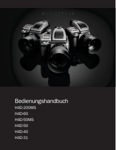 Bedienungsanleitung Hasselblad H4D-40 Digitalkamera