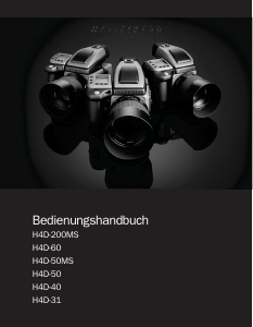 Bedienungsanleitung Hasselblad H4D-50 Digitalkamera